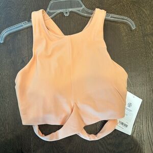 Peach Athleta Mid-impact Cropped Tank top